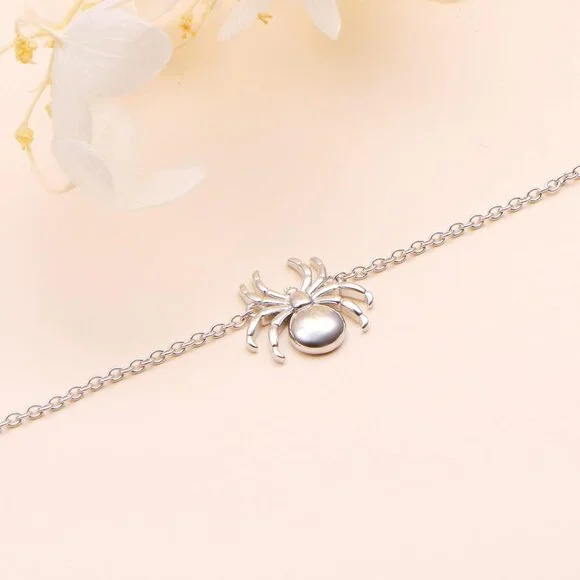 Anklet for Women S925 Sterling Silver Adjustable Foot Evil Eye Starfish Heart Be - Picture 4 of 6